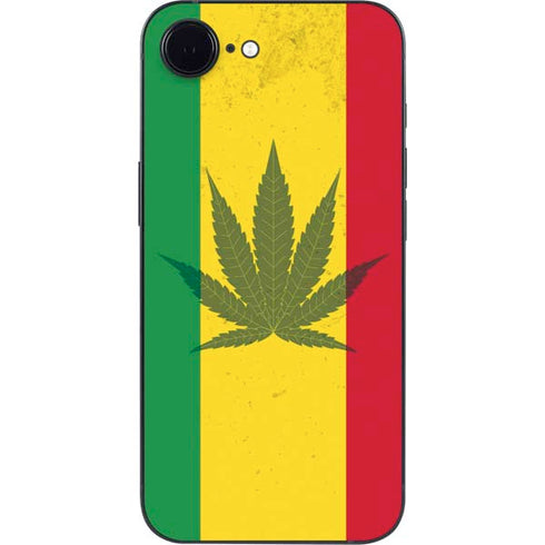 Marijuana Rasta Flag iPhone 16e Skin